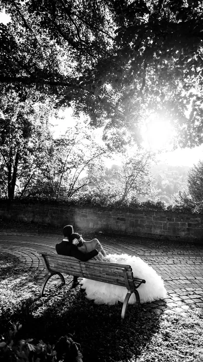 Brautpaar Portrait - emotionale Hochzeitsfotografie Stuttgart