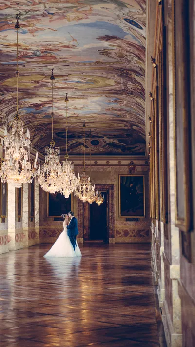 Brautpaar Kuss - Hochzeitsfotografie Stuttgart