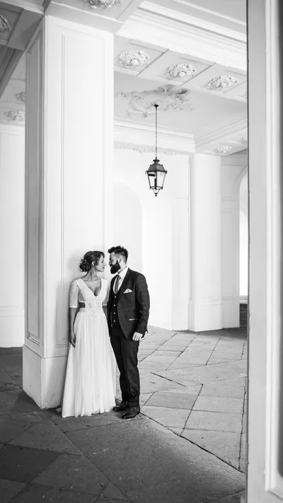 Brautpaar am Abend - stimmungsvolle Hochzeitsfotos