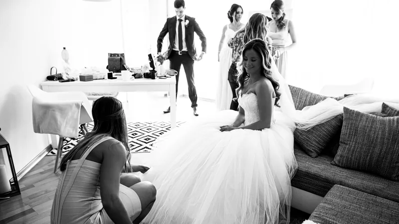 Vorbereitungen des Brautpaars - Getting Ready Hochzeitsfotografie